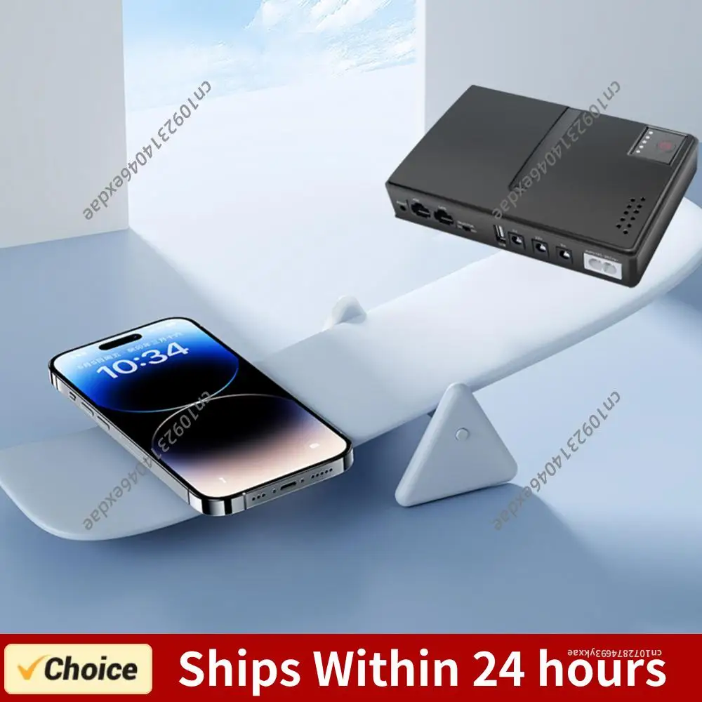 DC1018L Mini Portable UPS Backup Power Adapters 5V 9V 12V Battery Backup UPS Backup Battery for WiFi Camera Router Speaker