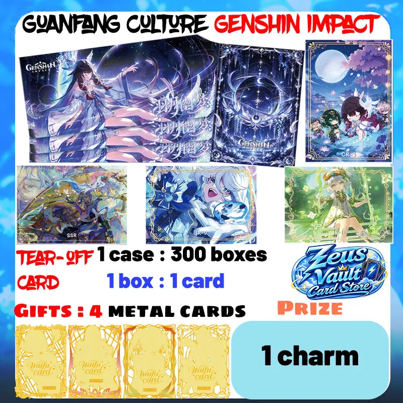 Wholesale 2026 Newest GuanFang Culture Genshin Impact Tear-off Card Character Collection Cards TCG Tendy Toys Birthday Gifts