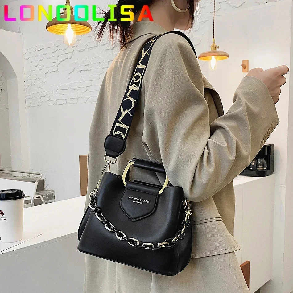 Luxury Women\'s PU Leather Small Crossbody Bags with Short Handle Shoulder Purses and Handbags Casual Fashion Classic Tote Bolsa