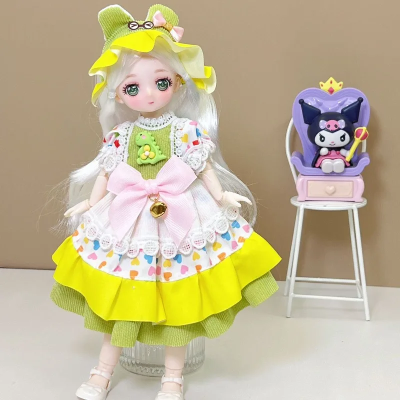 Bonito vestido 1/6, ropa Bjd, ropa bonita para muñecas de 30cm, falda de princesa, vestido DIY, falda Lolita, juguete para regalo para niñas, accesorios para muñecas