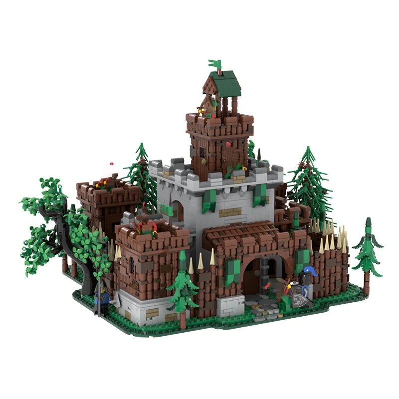 

3822PCSMOC Средневековый замок Черного Ястреба Замок Форстера Модель Сборка Строительный блок Игрушка Детский подарок на день рождения