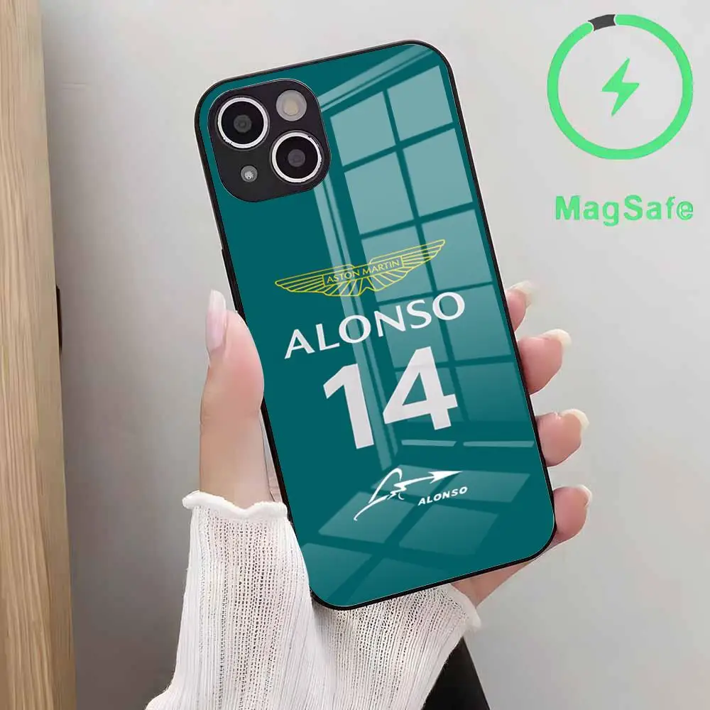 حافظة لهاتف آيفون 16 15 14 Plus 13 12 Mini 11 Pro Max حافظة مغناطيسية زجاجية لهاتف آيفون 16 15 14 Plus 13 12 #2