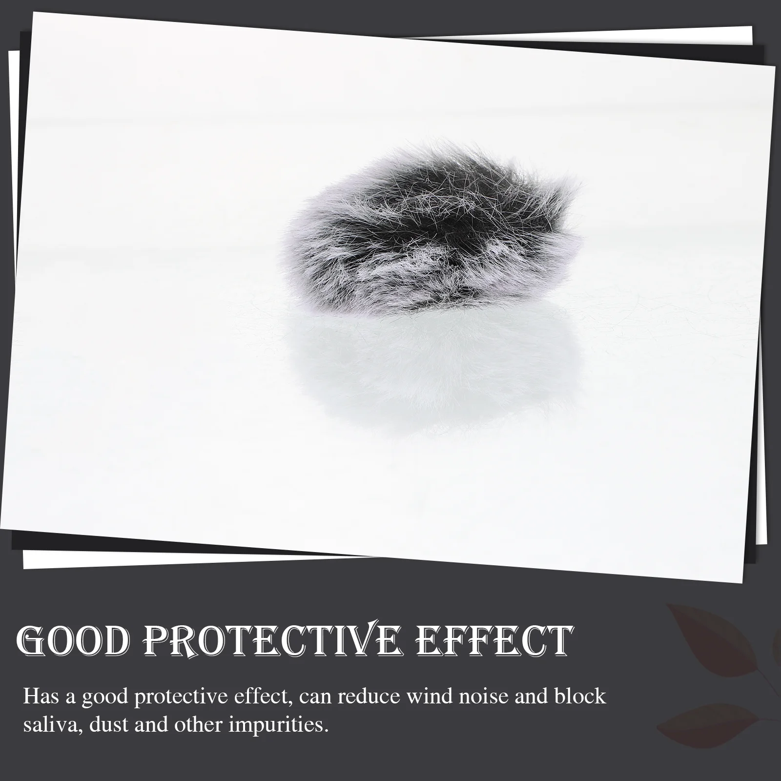 

5pcs Anti-Noise Furry Mic Cover Windproof Microphone Sleeve Splash Proof Dust Protective Mic Accessory For Portable Audio