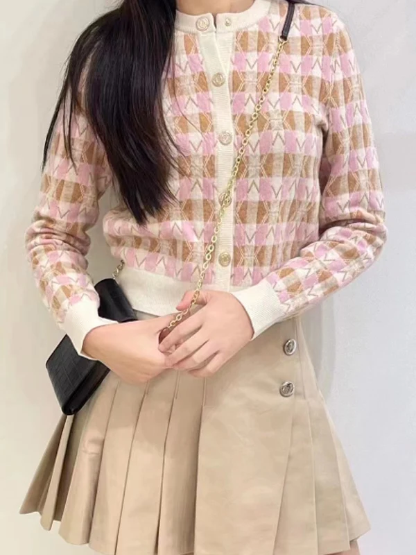 

Мягкий шерстяной вязаный кардиган с вышивкой, осенне-зимний, прямого кроя, с длинными рукавами, на пуговицах, для молодых женщин