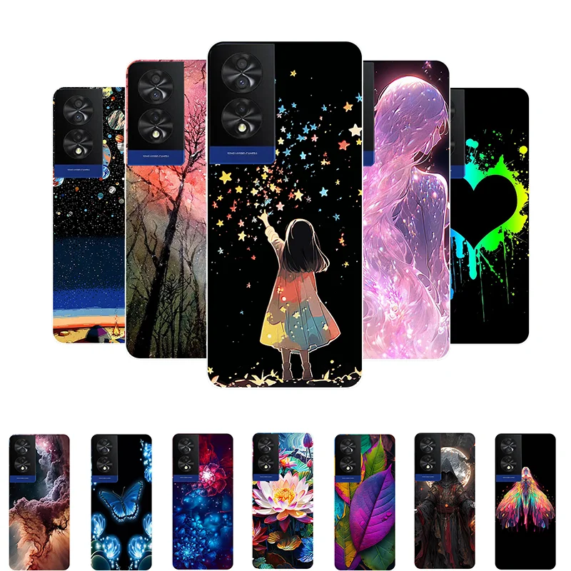 

Silicone Case For TCL 40 Nxtpaper 5G 4G Phone Cover Flower Girl Soft TPU Protective Cases For TCL 40Nxtpaper TCL40 NxtPaper Capa