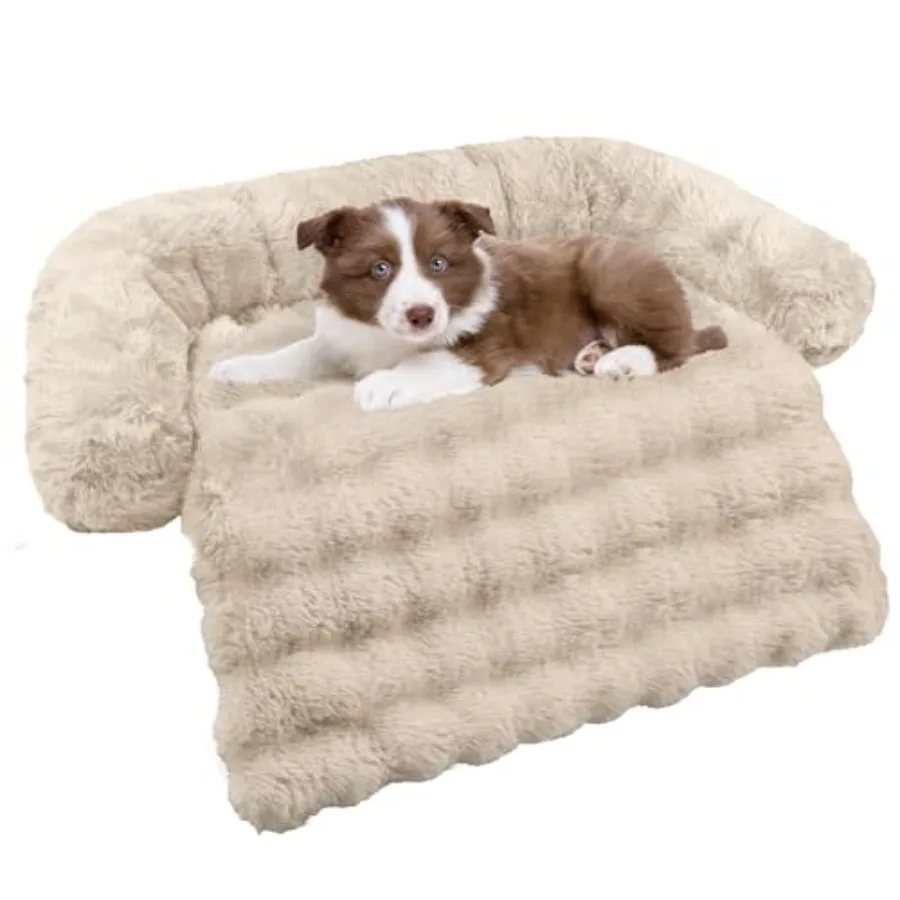 

Чехол-накидка для дивана для собак: успокаивающий плюшевый коврик-лежанка для мебели, защита для дивана, моющийся съемный чехол для больших, средних и маленьких собак