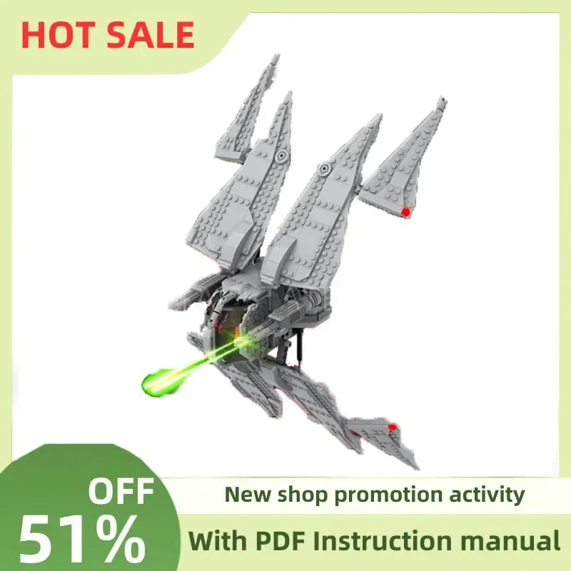 New 668Pcs Famous Star Battle Movie Moc Viper Heavy Fighter Model Diy Creative Ideas Child Toys Birthday Gifts Custom Puzzle