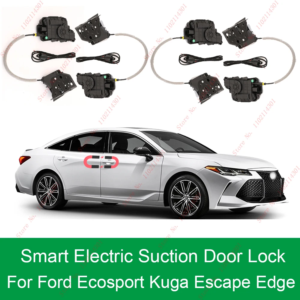 Smart Auto Electric Suction Door Lock for Ford Ecosport Kuga Escape Edge Automatic Soft Close Door Super Silence Vehicle Door