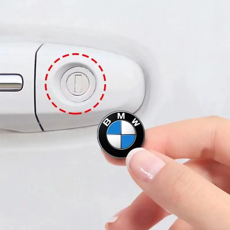 Car Door Keyhole Sticker Key Sticker Auto Logo Accessories For BMW M M3 M4 M5 X1 X3 X5 G30 G20 F30 F20 F10 F48 G01 G02 G05 G32