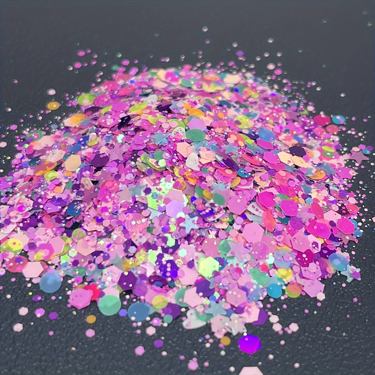 

50g Colorful Glitter Chunky Sparkly Hexagon Shiny Nail Sequins Flakes For Manicure Decoration DIY Resin Mold Filling Decoration