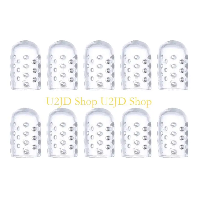 U2JD Flexible Silicone Toe Guards Shock Absorbing Cushions Cover For Running Gym