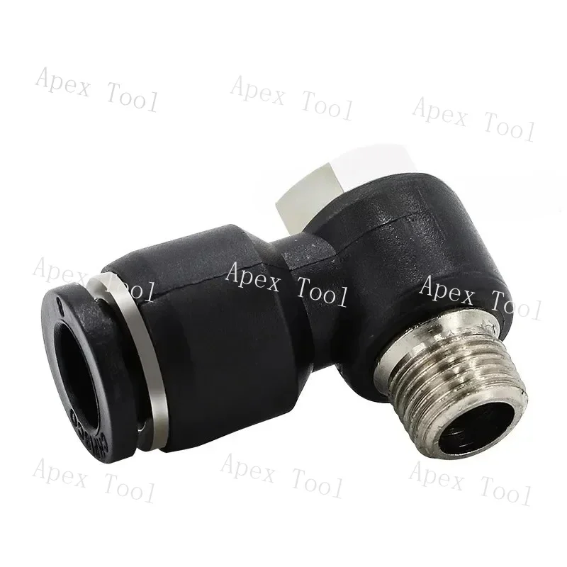 

Pneumatic hose quick insertion cylinder external hexagonal PH6-01 thread right angle elbow L-shaped 8-02 gas pipe joint