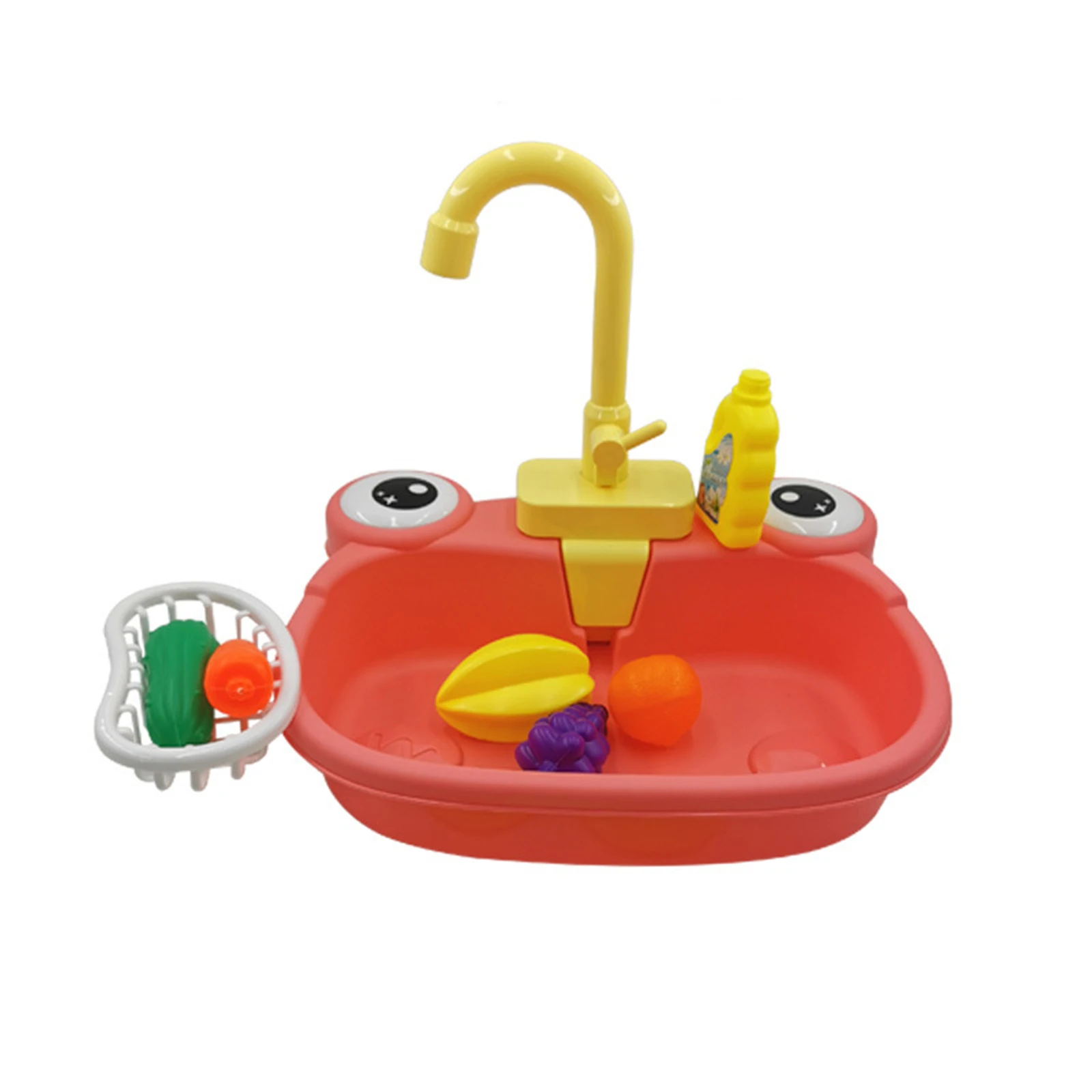 Kinderen Simulatie Keuken Speelgoed Cartoon Elektrische Waterafvoer Gootsteen Vaatwasser Fantasiespel Interactief Speelgoed Wastafel