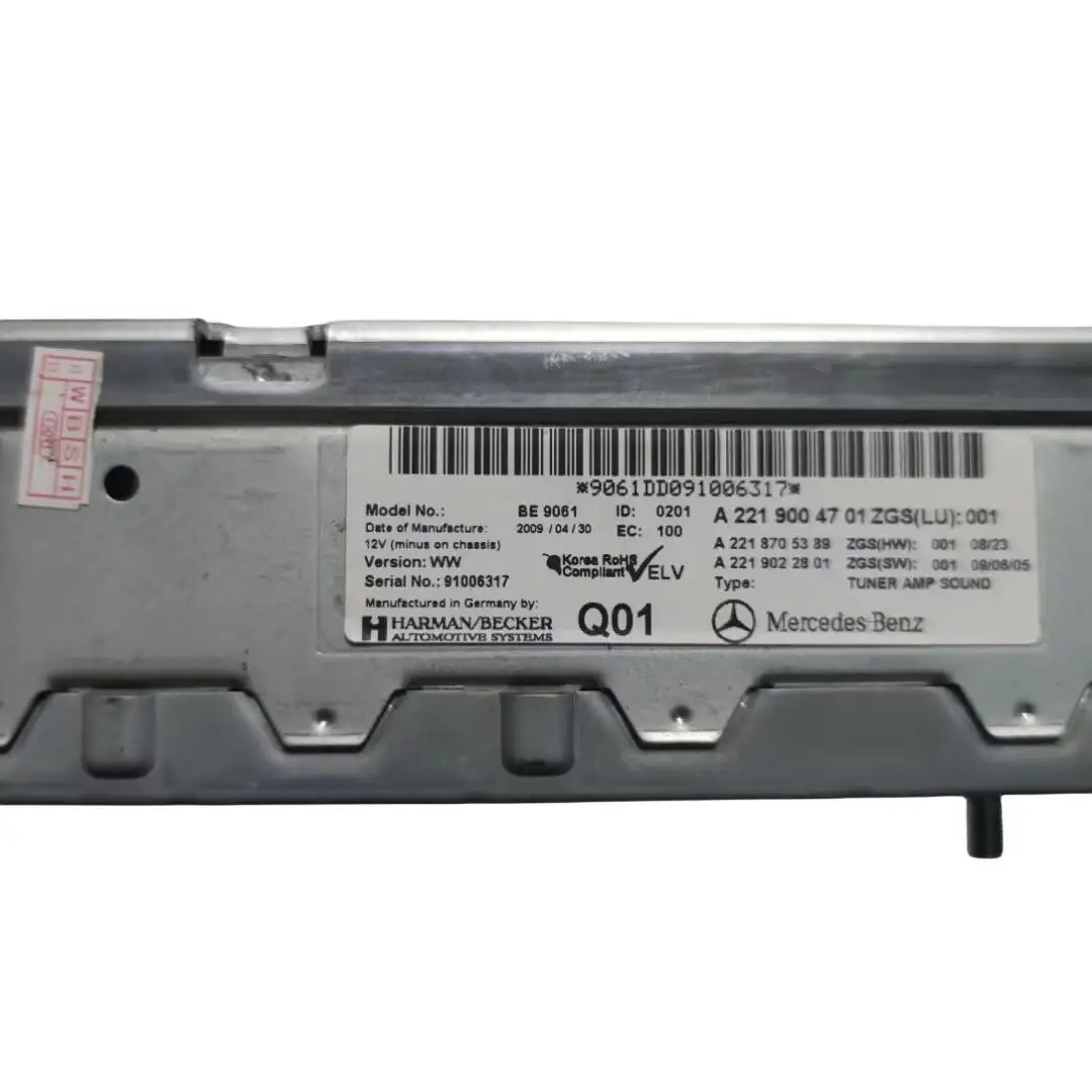 For Mercedes-Benz W216 CL500 CL550 CL65 CL63 CL600 A2219008103 A2219005302 A2219004701 Control Unit Audio System