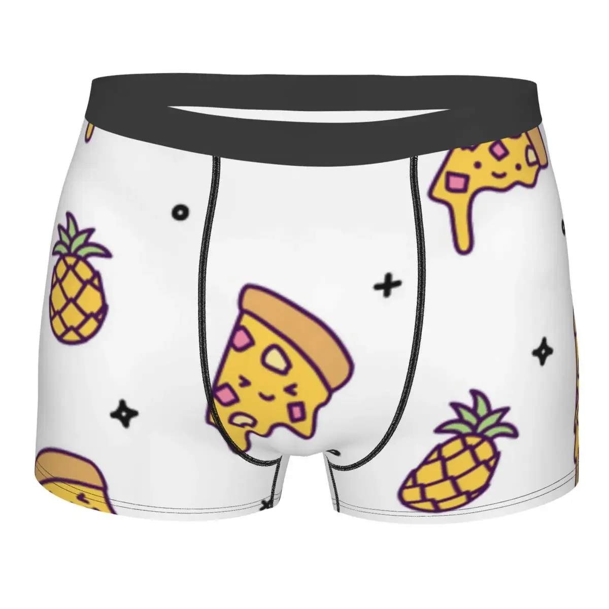 Boxer Men Shorts Underwear Male Hawaii Pineapple Pizza Boxershorts Panties Underpants Man Sexy