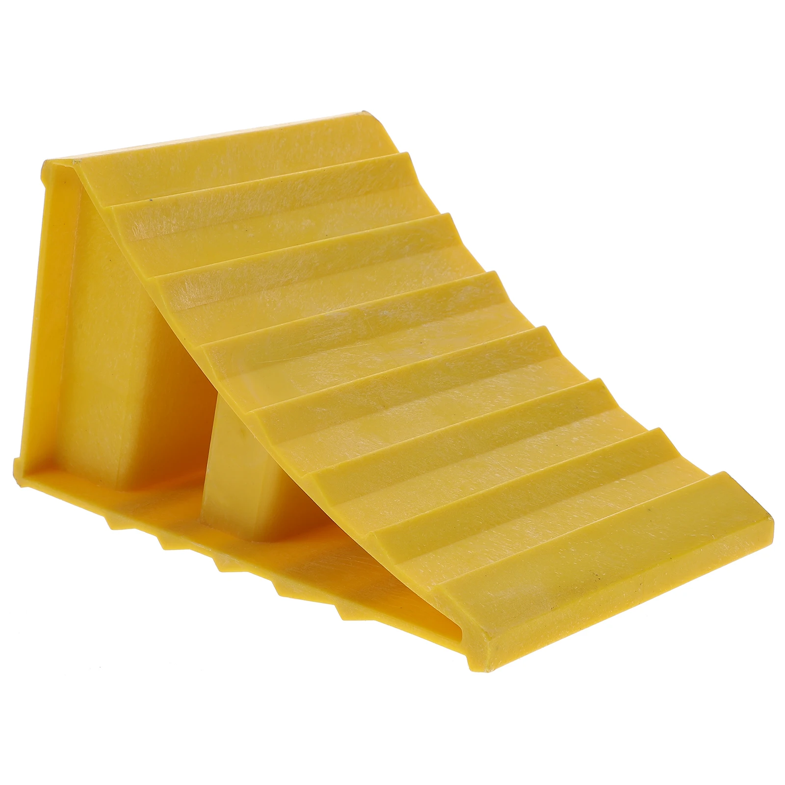 

1pc Plastic Tyre Stopper Wheel Chock Block Heavy Duty Vehicle Ramp Sturdy Slip Resistant Tire Support Pad For Trailer Camper