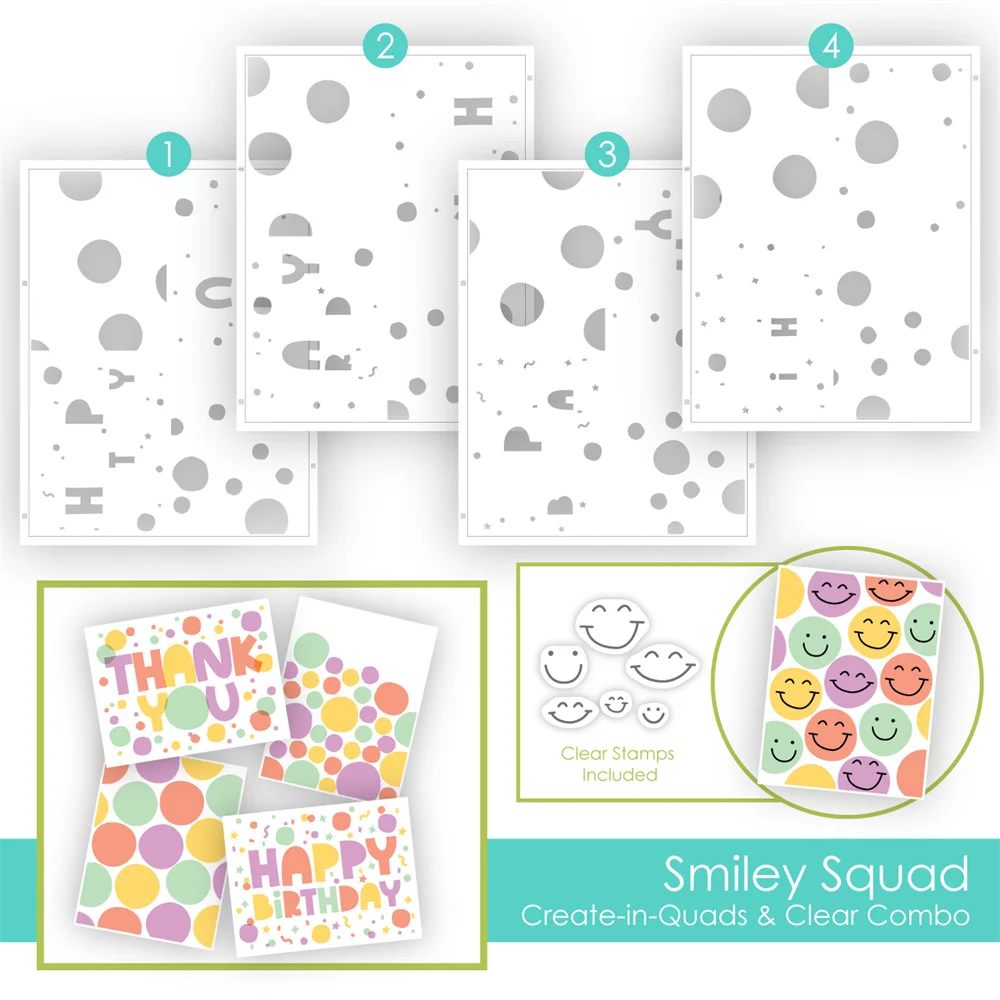 

Create-in-Quads DIY Layering Stencils Wall Painting Scrapbook Coloring Embossing Album Decorative Paper Card Template