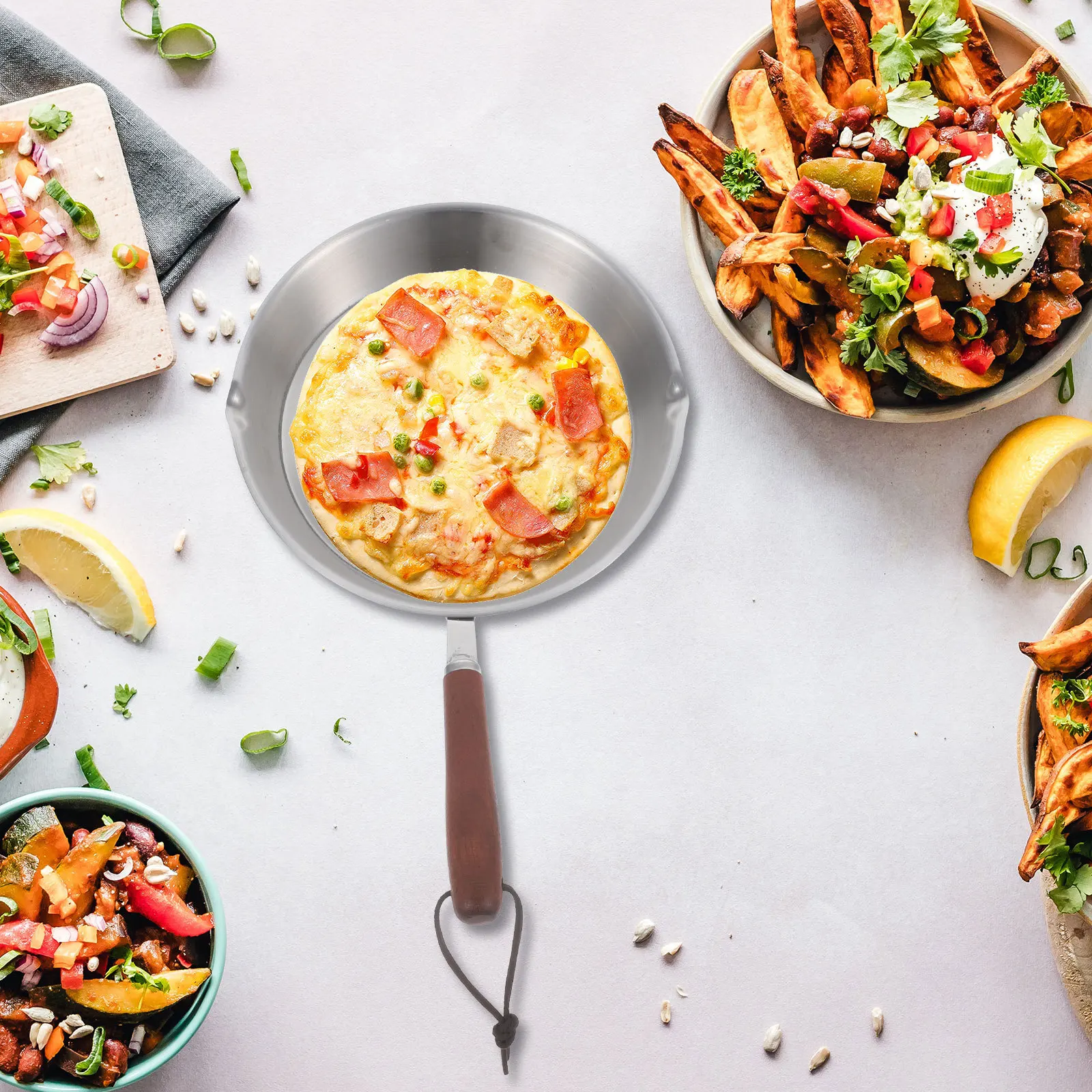 

Stainless Steel Frying Pan 8 Inch Nonstick Flat Bottom Cookware for Eggs Pancakes Omelets Breakfast Cooking Kitchen Essential