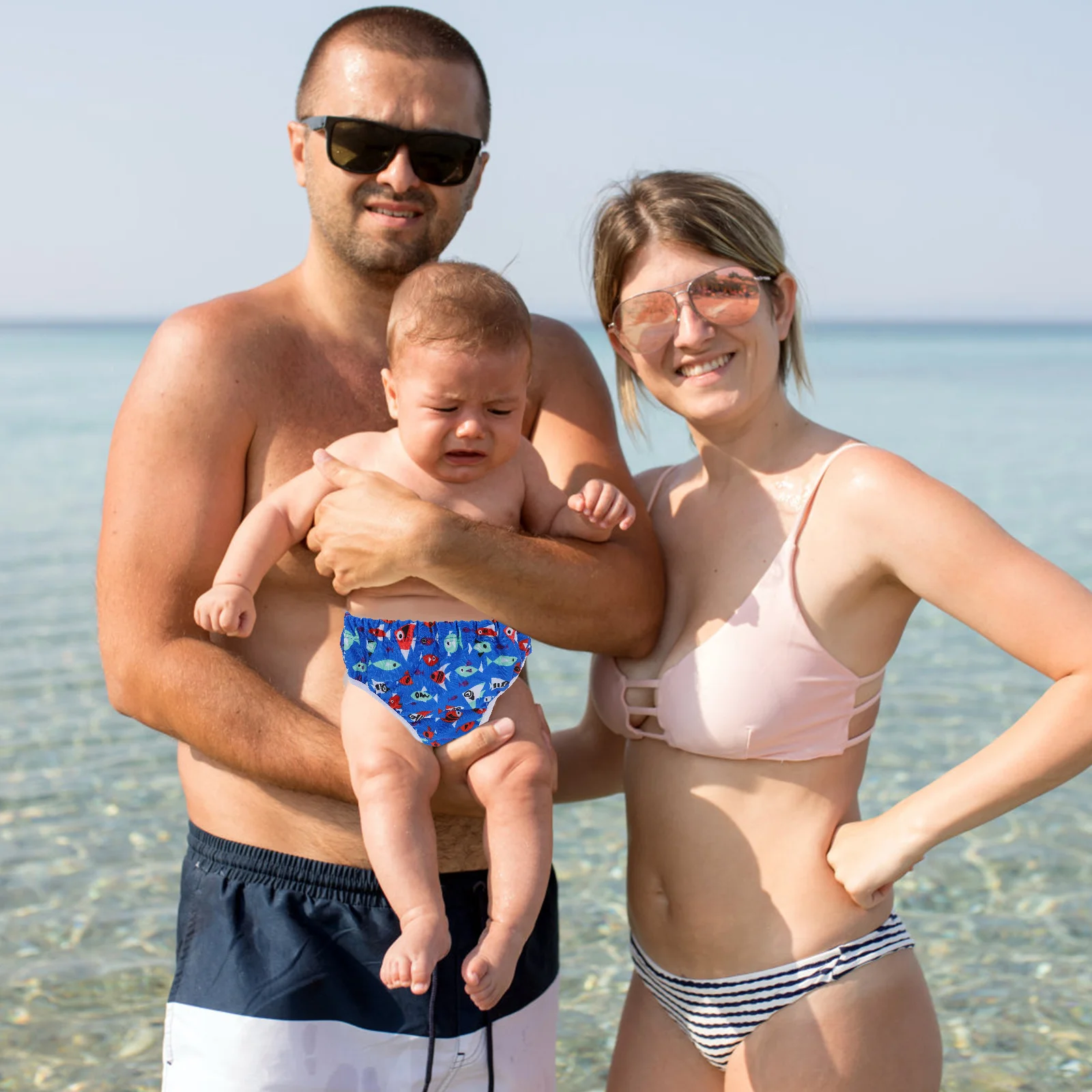 幼児水泳おむつ新生児防水おむつ調節可能なベビー用品スパンデックストレーニングパンツ再利用可能な子供