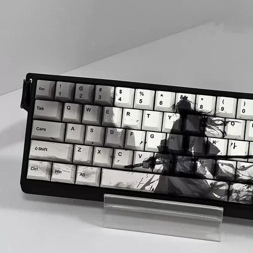 Imagen 2 del producto Teclas personalizadas con tema de guerrero, juego de teclas de teclado mecánico Cherry PBT para diseño de teclas 60-68, accesorios de teclado para juegos de eje transversal