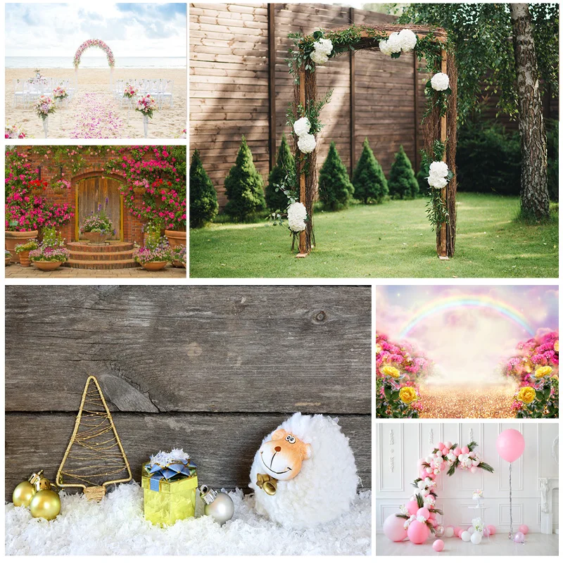 

SHENGYONGBAO Art Fabric Photography Backdrops Props Children's Birthday Festival Landscape Theme Photo Studio Props ZL-04