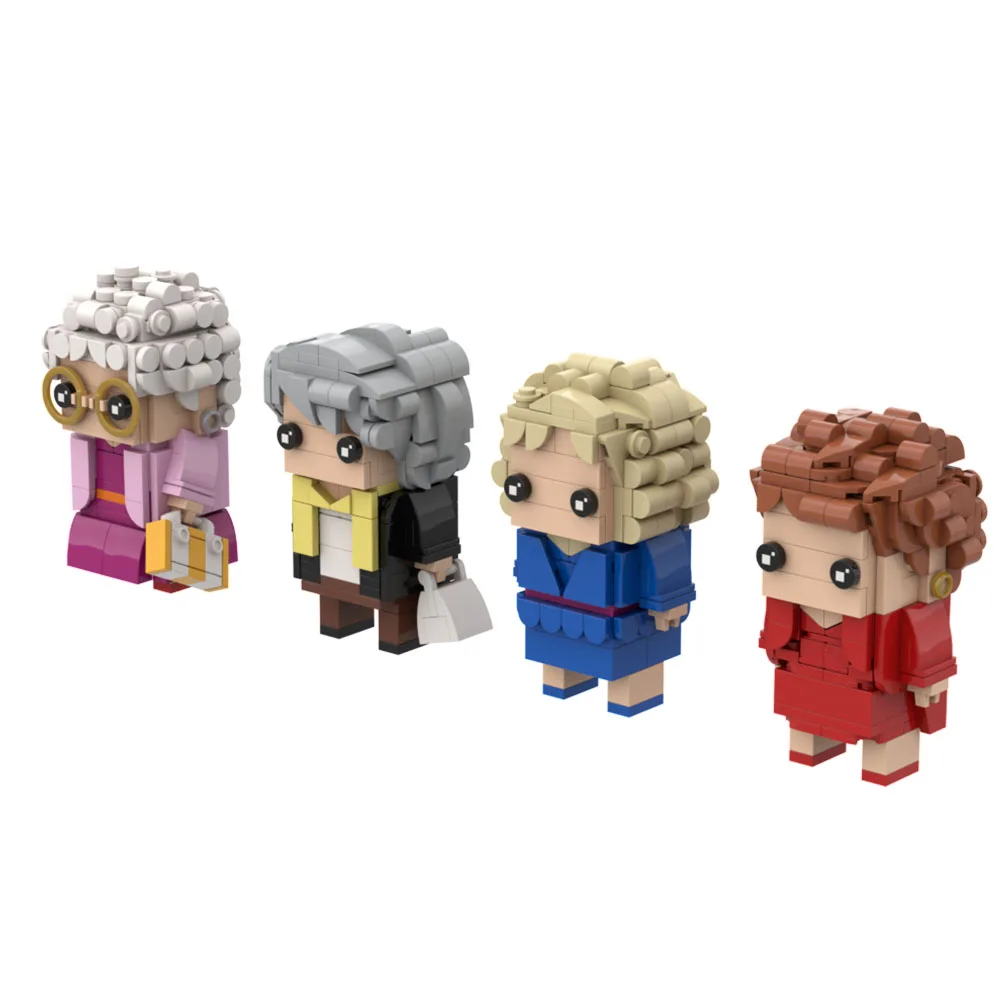 MOC – blocs de construction pour filles dorées, Sitcom classique, figurine Blanche Devereaux, jouet en brique, cadeau pour adulte