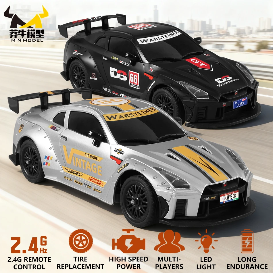MN نموذج 1:16 RC 4WD المنافسة الانجراف سباق السيارات مركبة رياضية استبدال الإطارات المهنية عالية السرعة سباق الفيلم نموذج اللعب