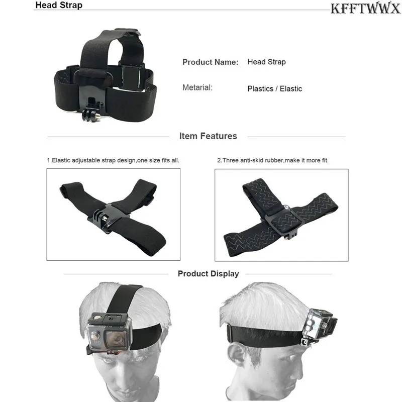 مجموعة ملحقات لكاميرا Gopro Hero 12 11 10 9 Black 8 7 6 5 4 Yi 4K SJ4000 EKEN H9 AKASO DBPOWER حزام ثلاثي القوائم Go pro 9