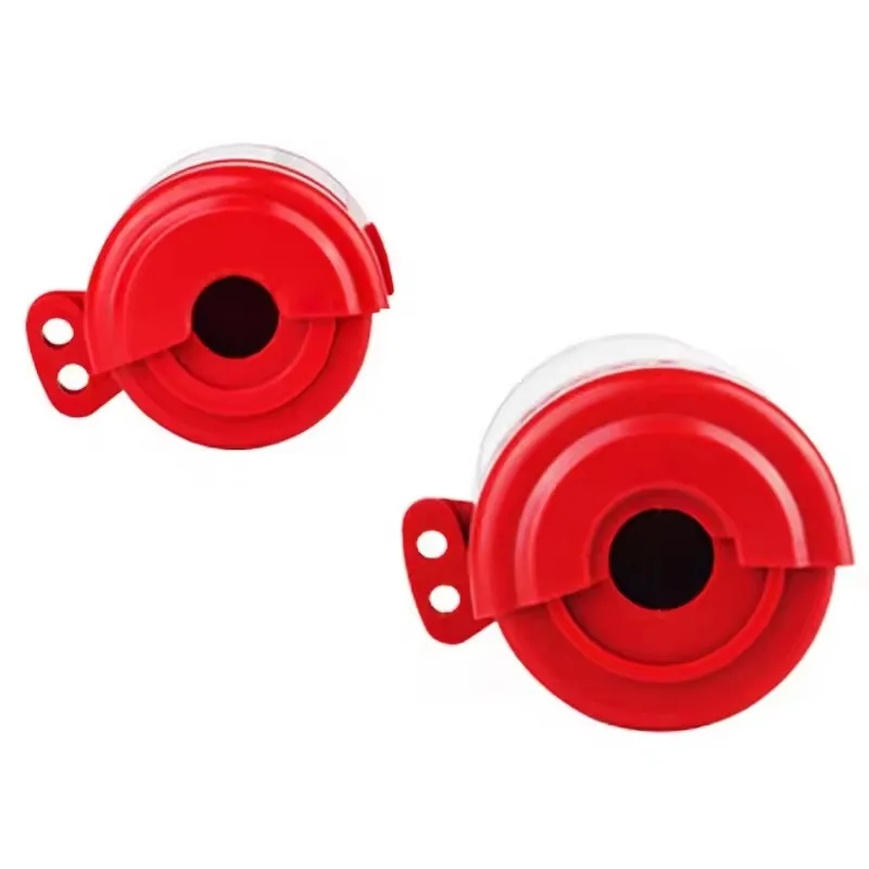 Spina del cilindro rosso Blocco di sicurezza apparecchiature elettriche isolamento del circuito dispositivo di controllo blocco lavoro di manutenzione sospeso