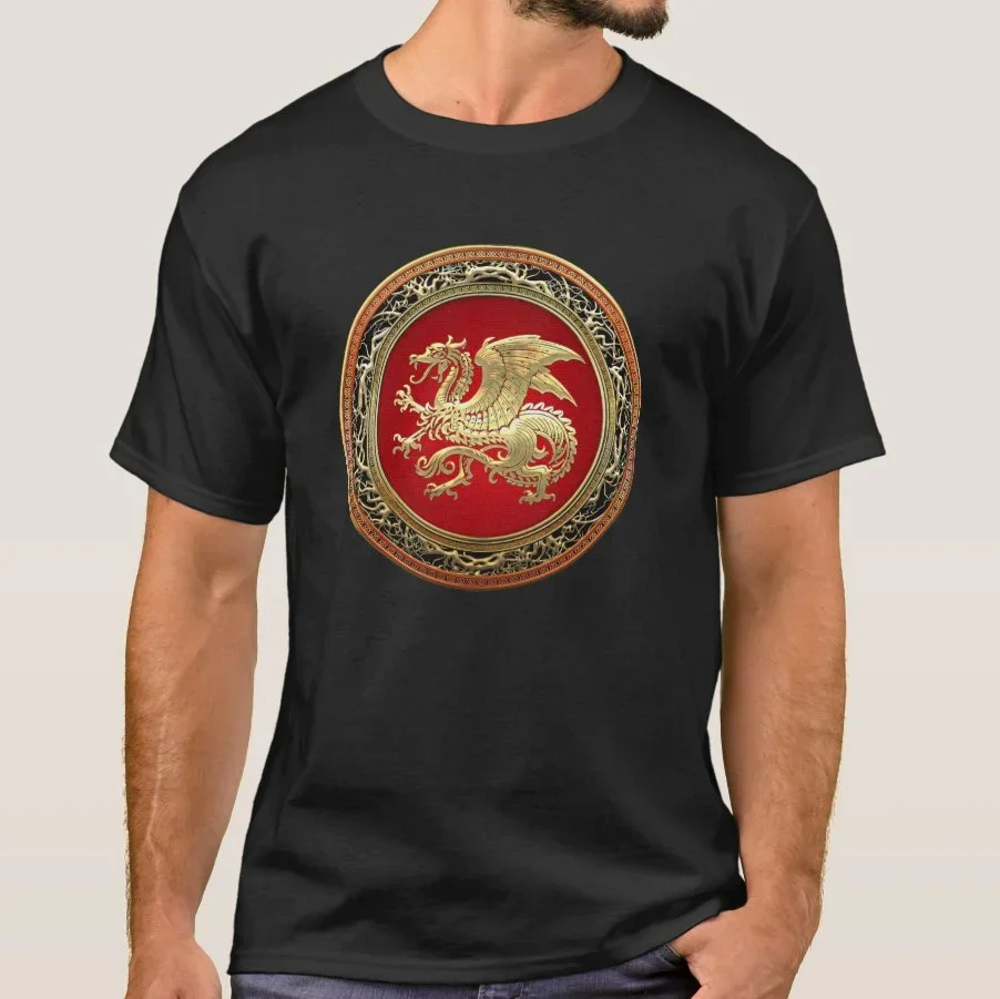 Icelandic Dragon Sacred Symbols Coat of Arms of Iceland  T Shirt. Short Sleeve 100% Cotton Casual T-shirts Loose Top Size S-3XL
