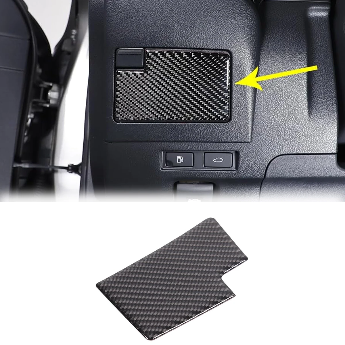 For Lexus ES 2018-2023 Soft Carbon Fiber Car Center Console Main Driver Resistor Cover Panel Trim Stickers Car Accessories