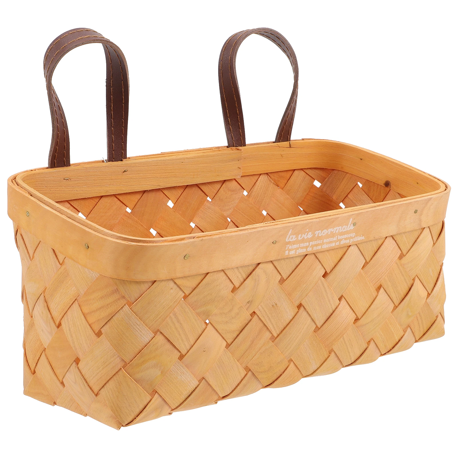 

Small Storage Basket Woven Wall Hanging Kitchen Fruit Bathroom Decorative Long Lasting Material flower hanging vegetable