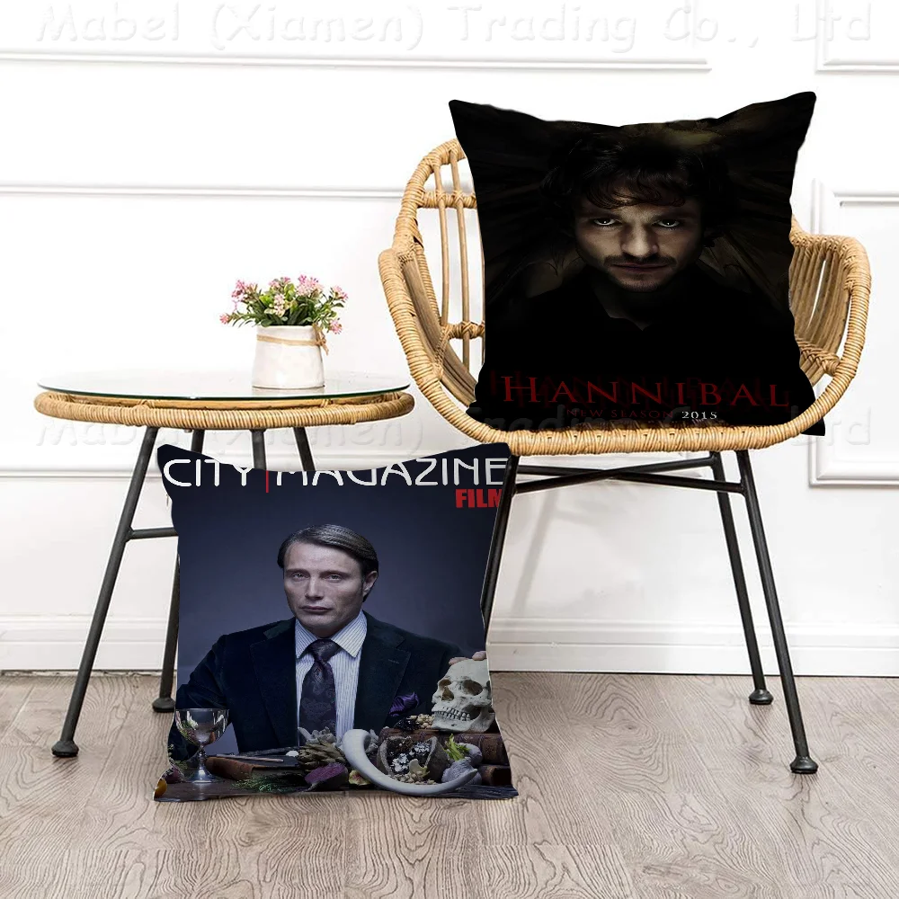 

H-Hannibal TV Pillowcase Toon Gift Cushion Cover Bedroom Home Sofa Chair Seat Decor Pillow Case