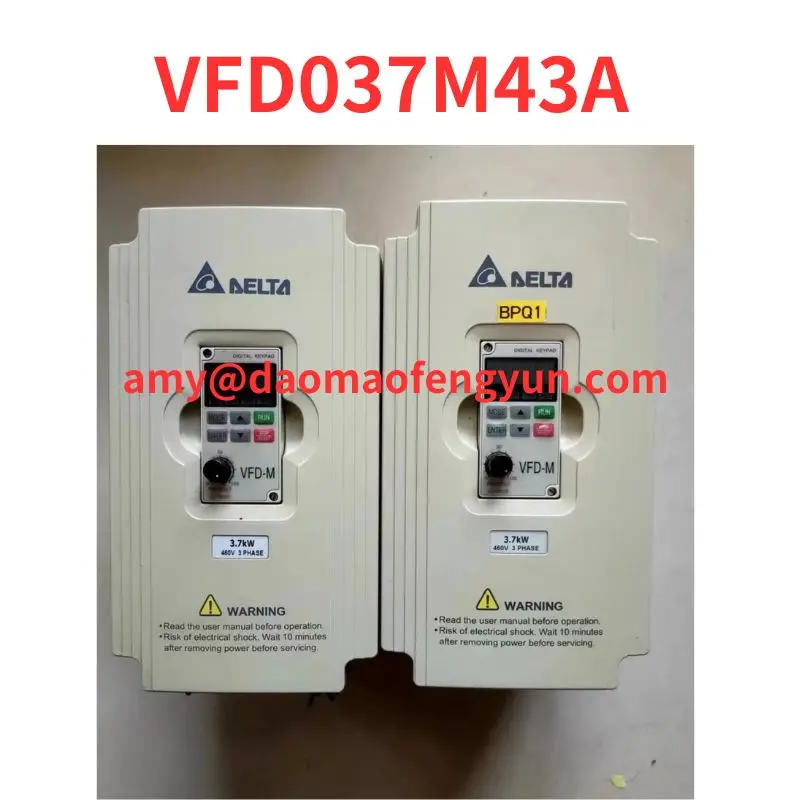 Second-hand  VFD037M43A Delta Inverter  tested   ok    3.7kw/380v