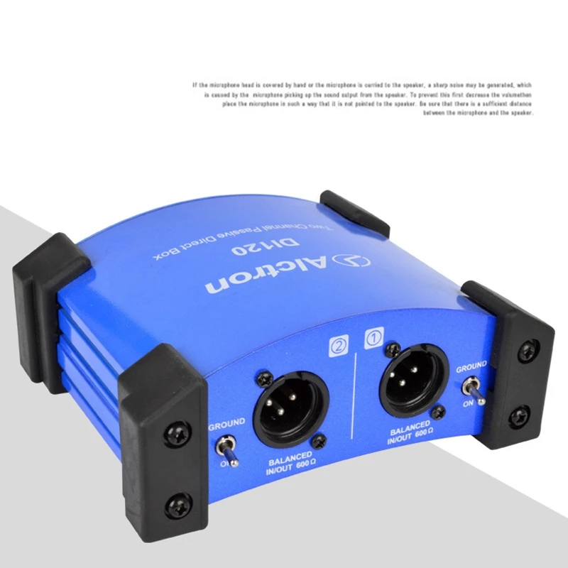 Alctron di120, di120, em dois sentidos passiva DI Box Impedância Converter, Stage Effect Device