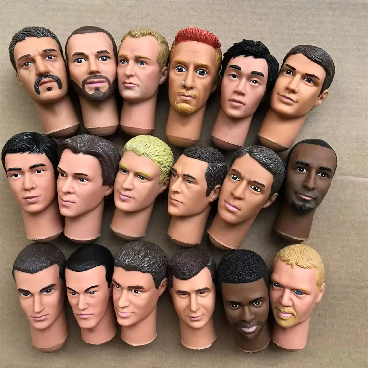 1/6 Head Male Doll Head Solider Men Doll Heads Collection Doll Parts Famous Men Figure Heads Toy Parts Quality Accessories