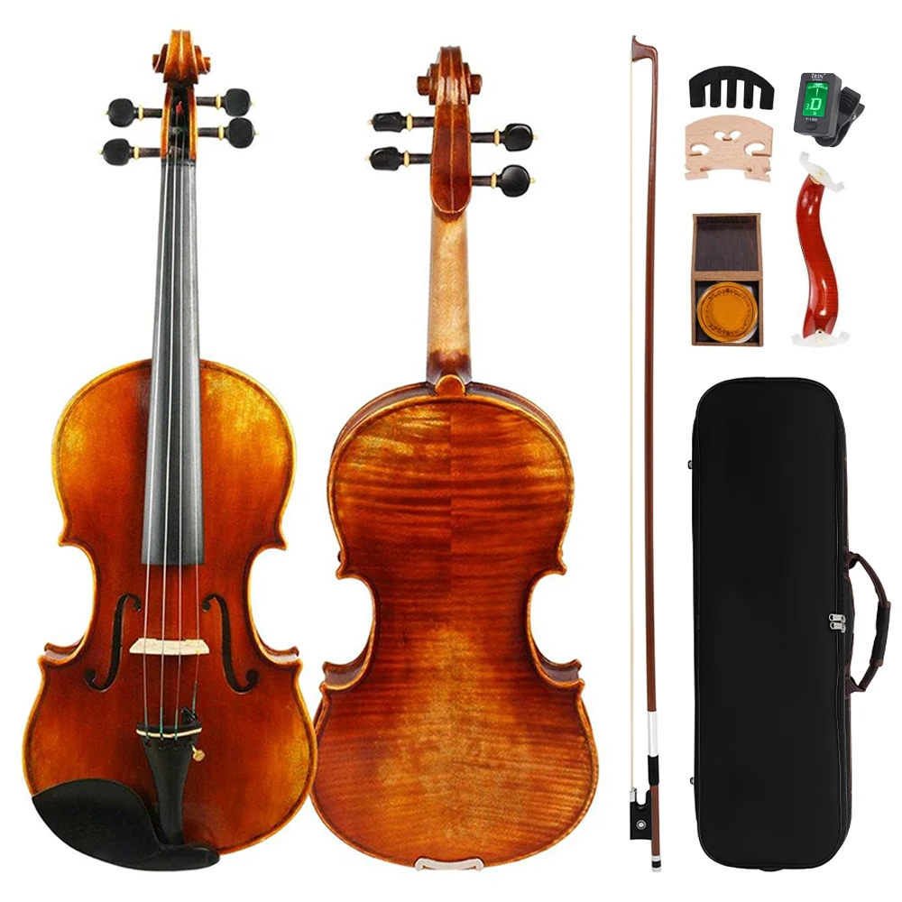 Limit Craftsman Best Handmade Top Grade Spruce Professional Performance Store European Wood Violin For 15 Years