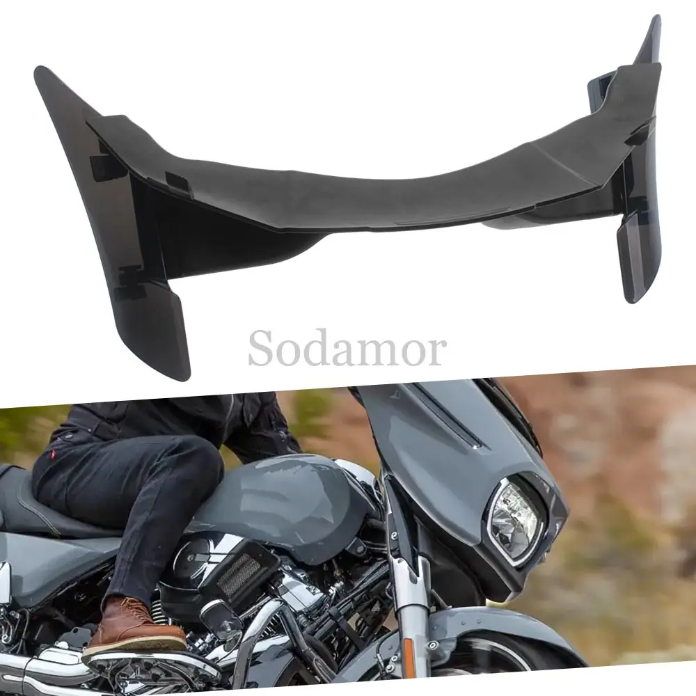 Brand New Matte Black Cover Wing Deflector Lower Fairing Deflectors 23 Single Lamp Fit For HARLEY-DAVIDSON FLHXSE FLHX 2023-2025