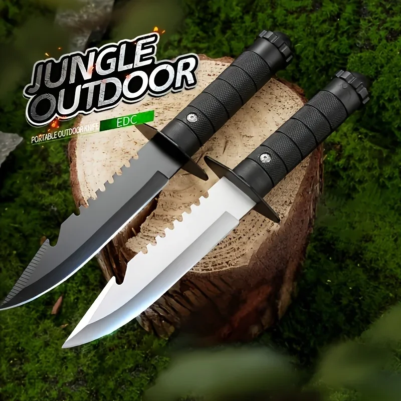 US Outdoor Military Tactical Stainless Steel Fixed Blade Knife Essential Self Defense Combat Camping EDC Outdoor Hunting Tools