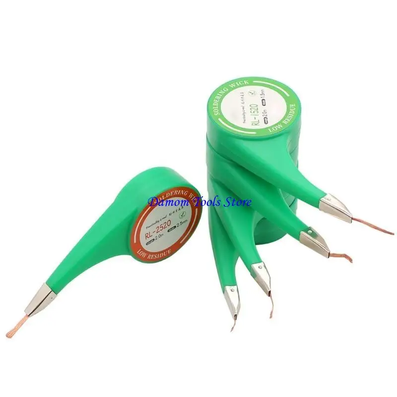 57BE Soldering Wick 1.5mm/2mm/2.5mm/3mm/3.5mm for Safe and Effective PCB Desoldering