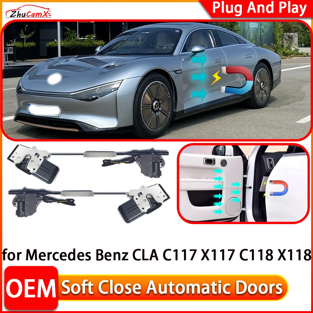 

for Mercedes Benz CLA C117 X117 C118 X118 Automatic Electric Soft Close Door Closer Power Closing Door Comfort Closing System
