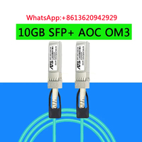 10G SFP+ AOC Cable OM3 10GBASE Active Optical SFP Cable high speed compatible with Cisco Huawei MikroTik HP Intel Dell