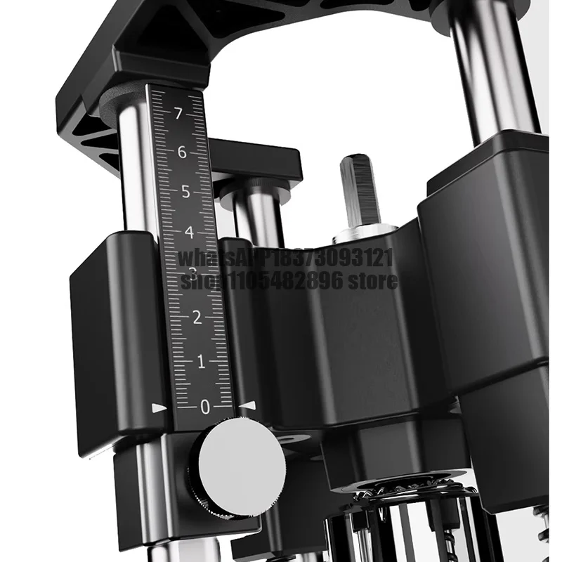 Portable Precision Drill Guide Bracket Adjustable Woodworking Straight Hole Drilling Locator Tool