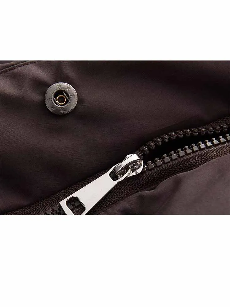 

HH Women's Winter Fashion Versatile Waterproof Windproof Hooded Long Sleeves Jacket Female Casual Solid Thick Short Cotton Coat