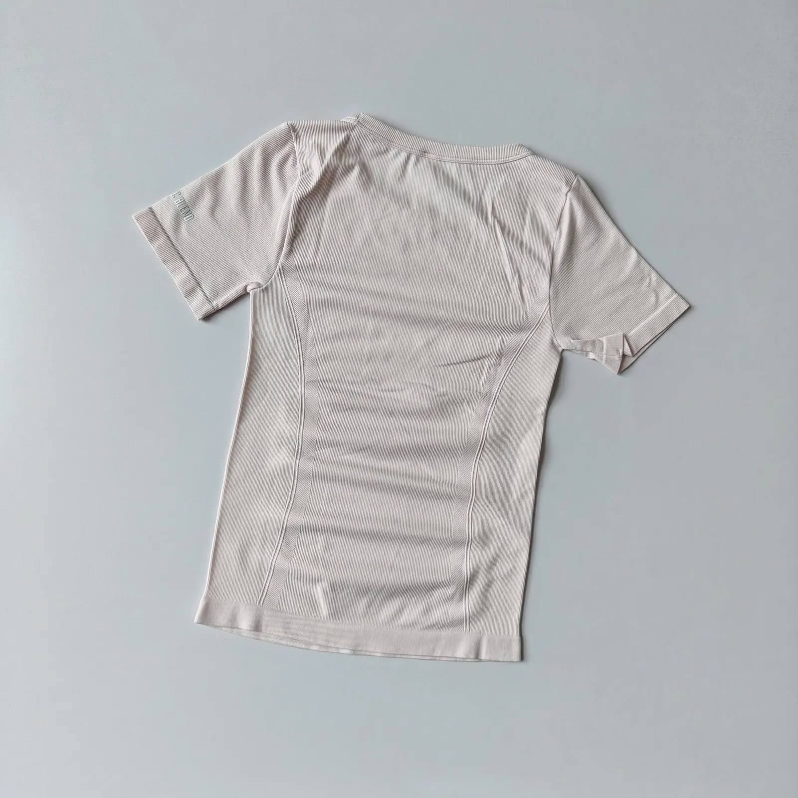 Sportliches Schnelltrocknendes Oberteil für Damen, Kurzarm, Figurbetont, Rundhals, Oberbekleidung, Pilates-Training, Schlankmachendes Fitness-Yoga-T-Shirt – Detail 4