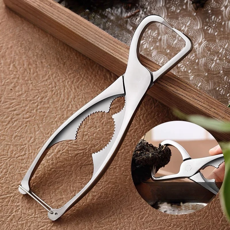 Tea Tongs Tea Knife Open Tea Brick Pu'er Tea Cake Tools Home 304 Stainless Steel Tea Set Tea Ceremony Utensils