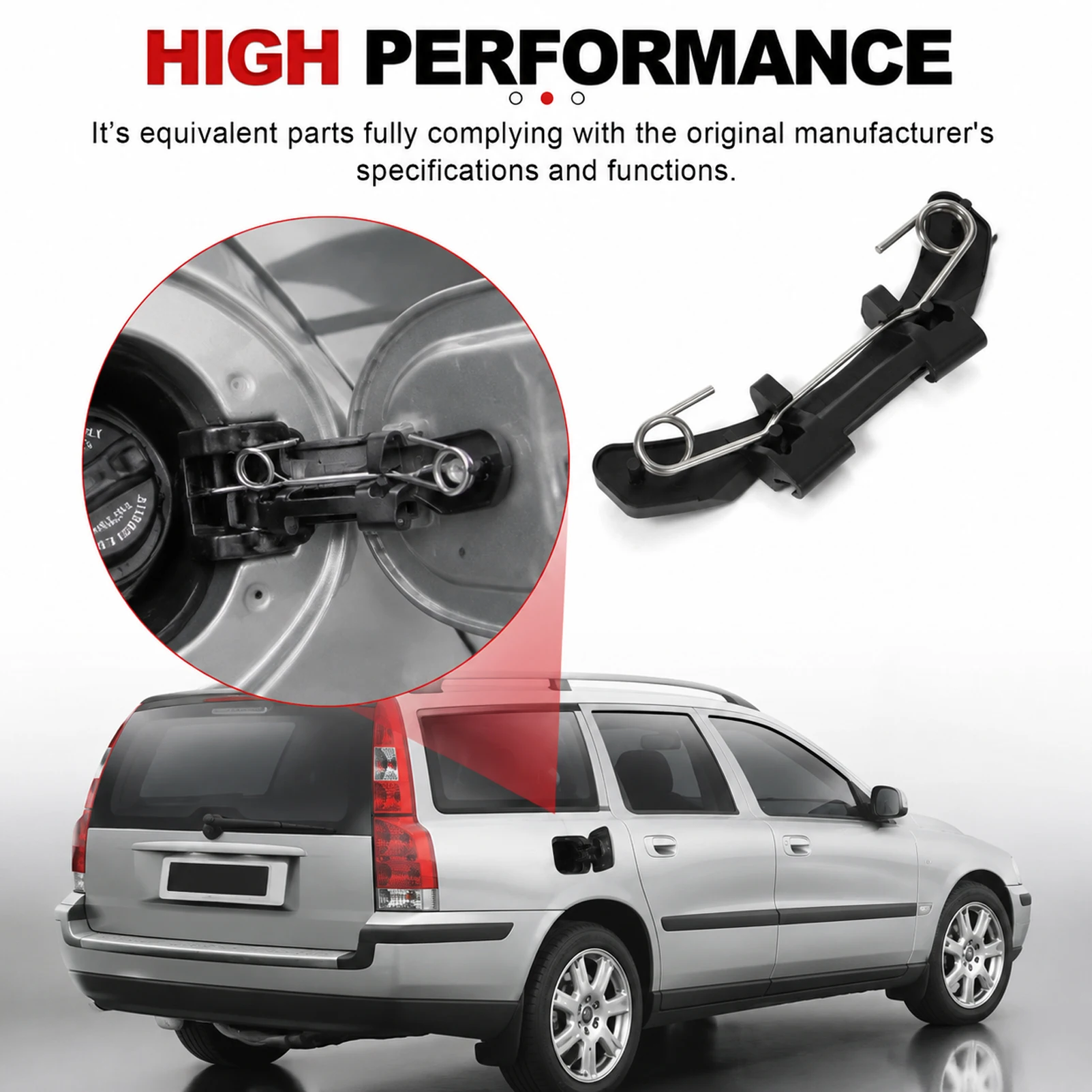 9483545 30649879 Car Tank Hinge Fuel Flap Hinge Bracket for Volvo S60 Xc70 2001-2009 S80 1999-2006 V70 2001-2008 31265160