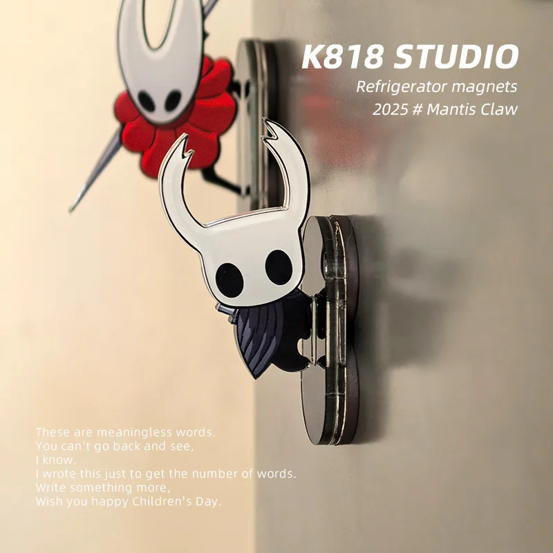 Resin Hornet Hollow Knight SilkSong GK Figure Refrigerator Sticker Fridge Magnet Peripheral Acrylic Collection Decoration