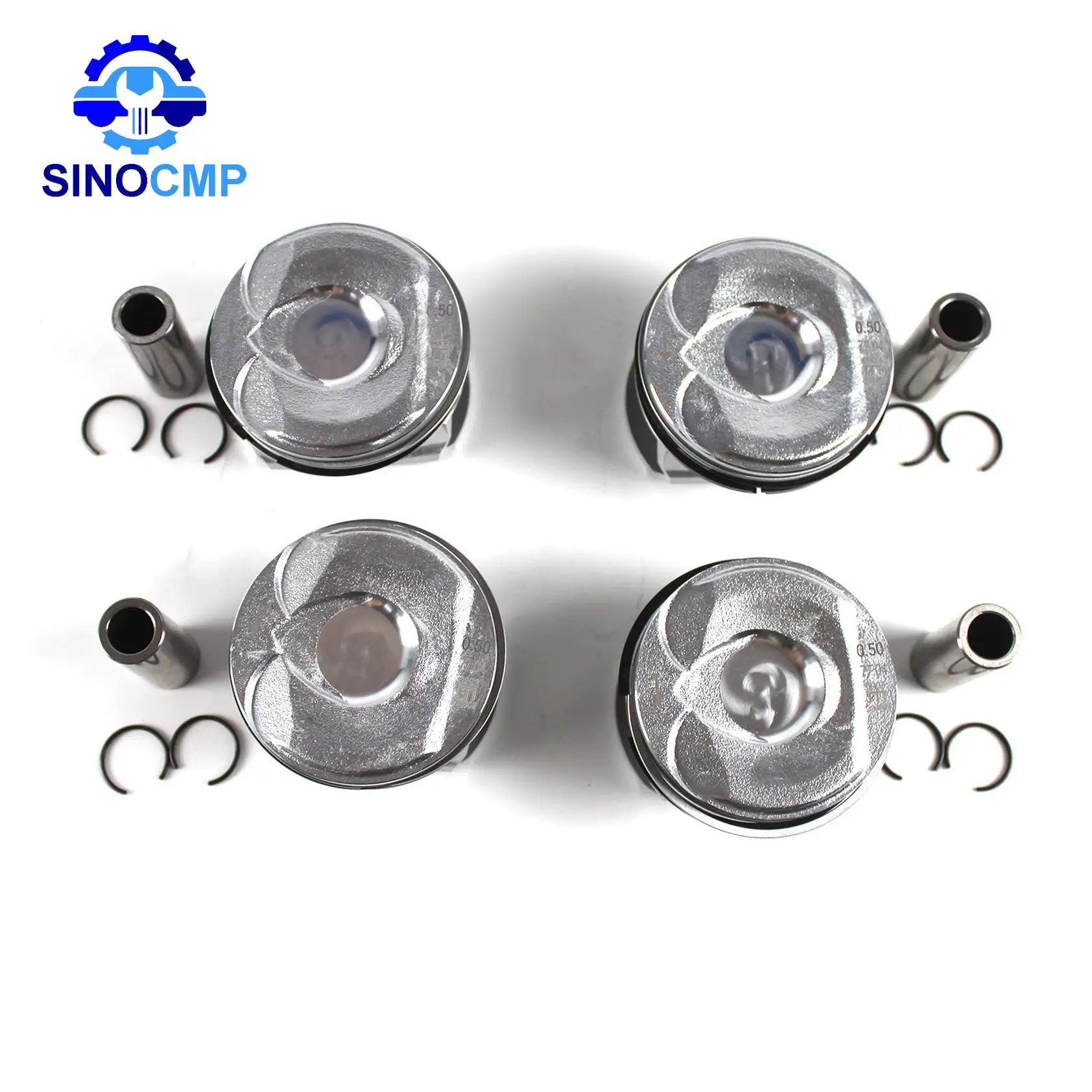

4pcs Pistons&Rings Set 11257566019 For BMW N14 R55-R61 MINI Cooper Countryman 2006-16 Turbo 77mm Cylinder Bore