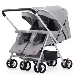 Baby Stroller 3-in-1 Simple and Fashionable Twin Baby Stroller Foldable Two-way High-quality Safe and Comfortable Baby Stroller